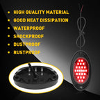 8PCS LED Red Underglow Rock Lights for SUV Jeep ATV UTV
