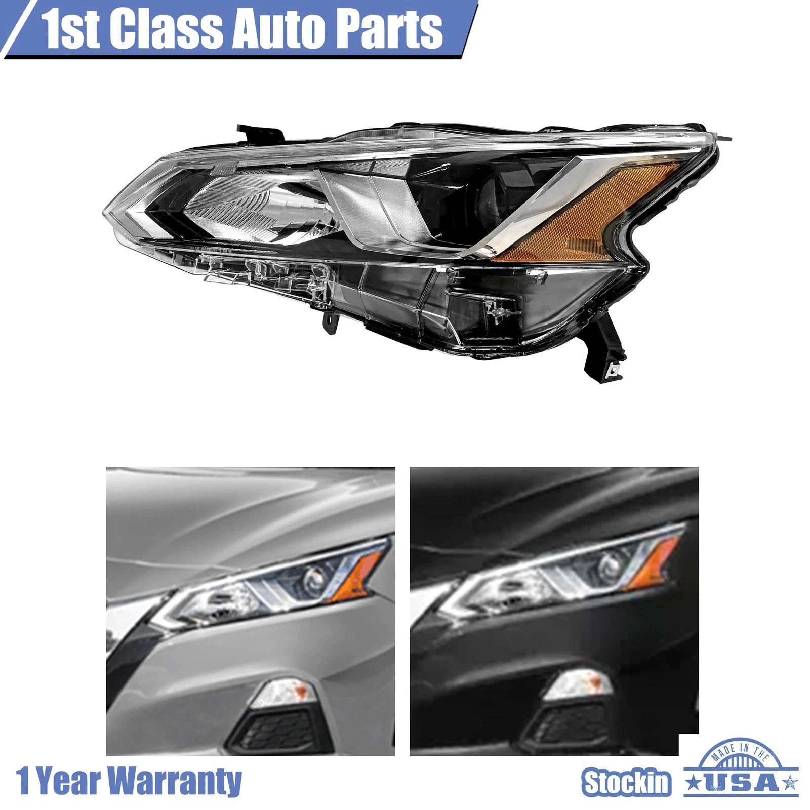Left Driver Side Headlight for Nissan Altima (2019-2020)