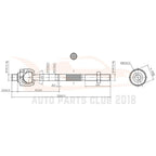 Set of 8 Steering Ball Joints Tie Rods Sway Bar for Chrysler Sebring (1996–2006)