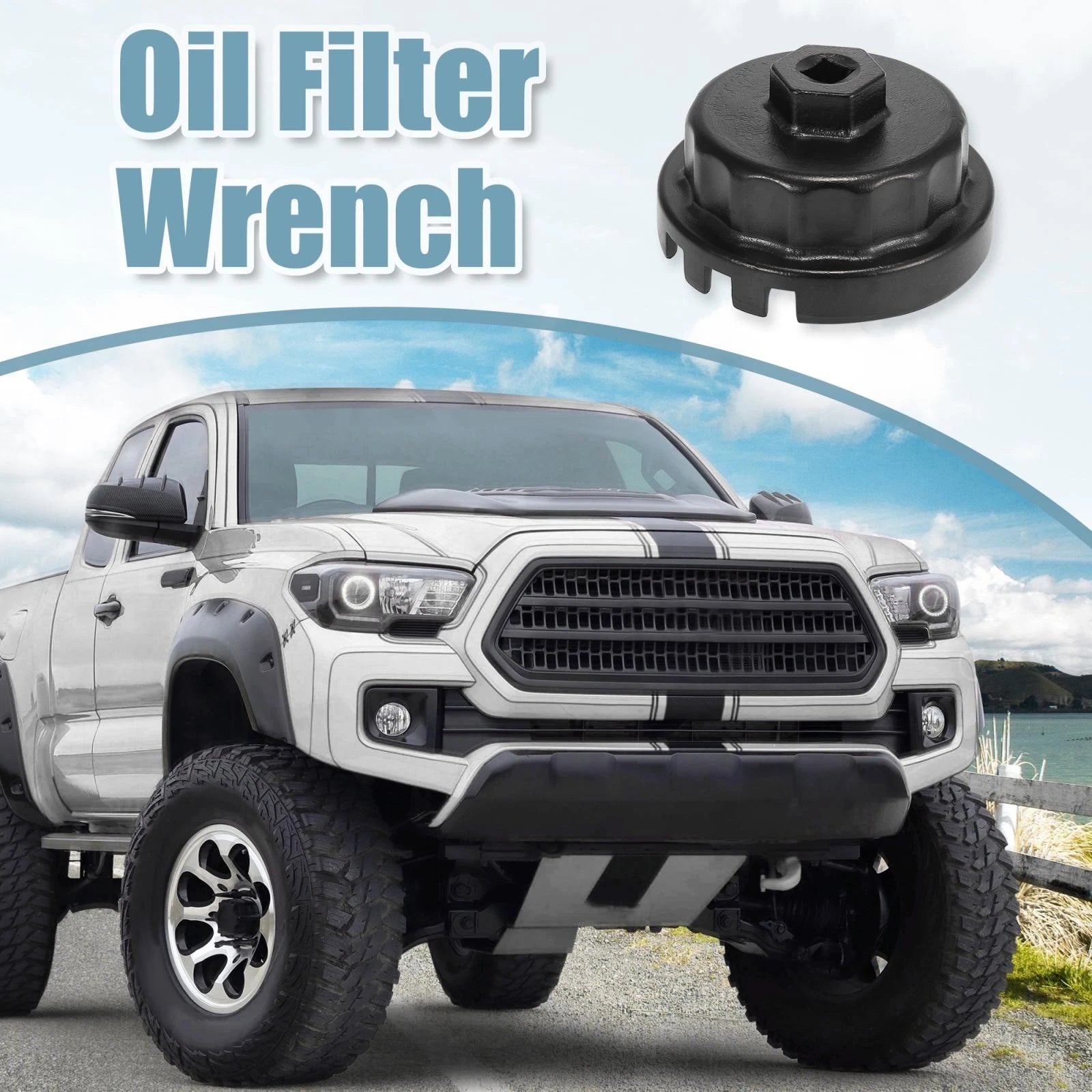 Oil Filter Wrench 14 Flutes 4 Slots 64.5mm for Toyota Camry 