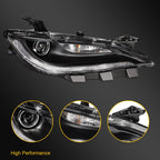 Right Side Halogen Headlight with LED DRL Projector for Chrysler 200 (2015–2017)
