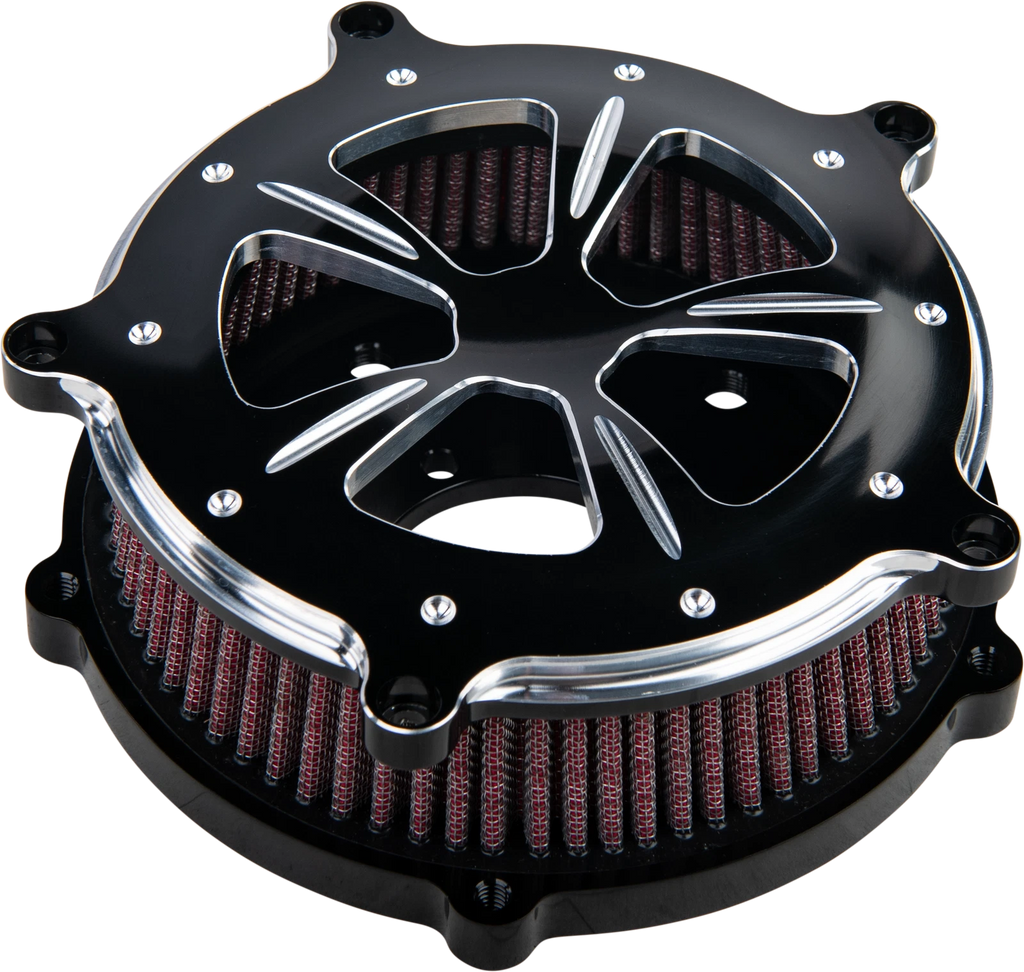 V-Twin Air Cleaner Kit Black with Clear Window for Commodore 120457