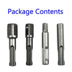 Set of 4 Bit Chuck Driver Socket Hammer Drill Adapter Hex