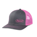 Charcoal/Pink Trucker Cap for Peterbilt Trucks (Offset Logo)