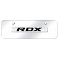 Chrome Name on Chrome Mini License Plate - Officially Licensed for Acura RDX