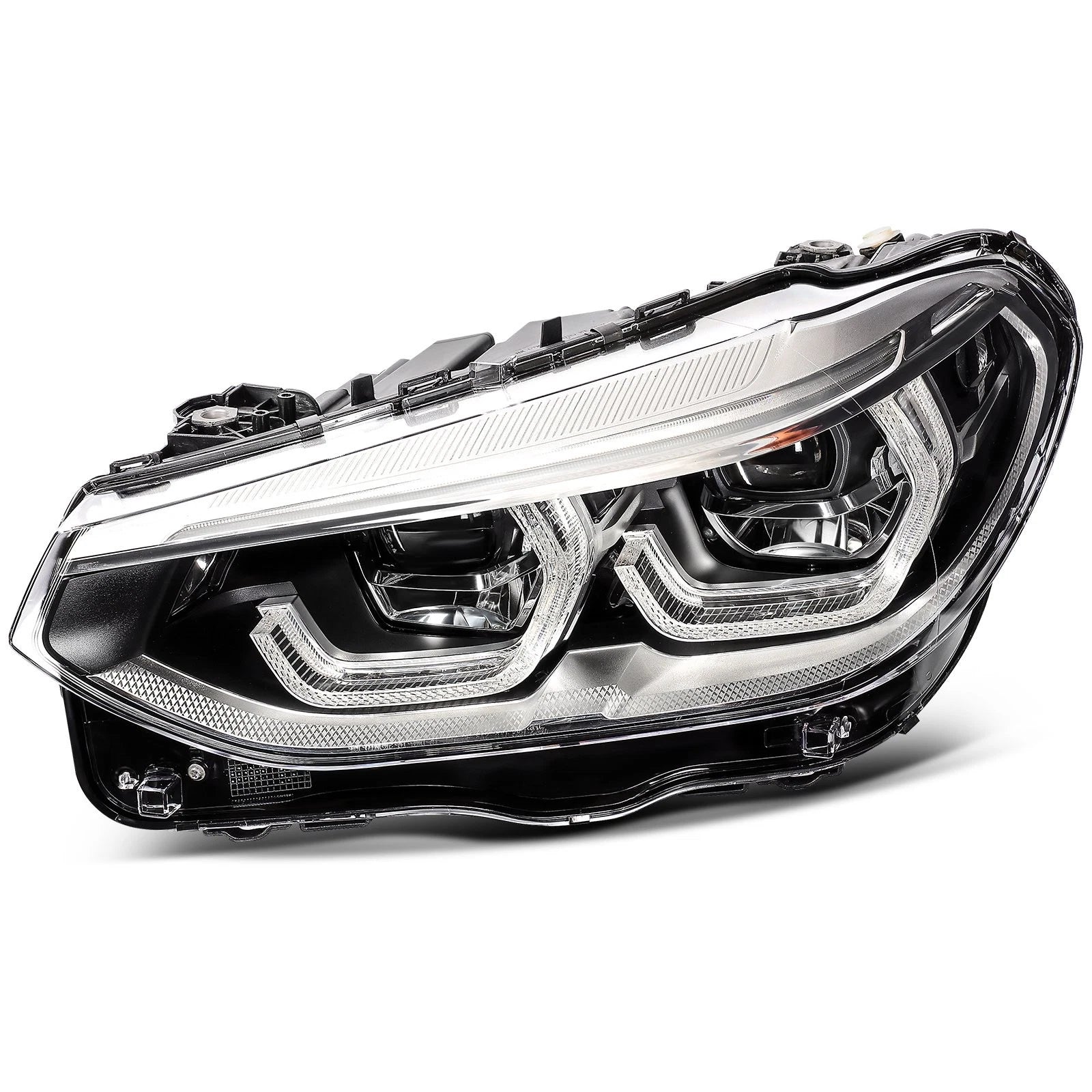 LED Headlights Assembly Pair for BMW X3 X4 (2018–2021) Black Projector