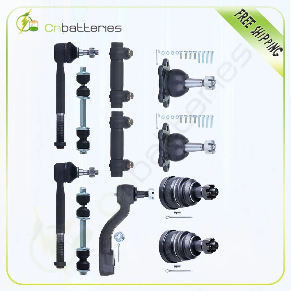 11 Pcs Suspension Tie Rod Ball Joint Kit for Chevrolet C1500 Suburban (1994–1999)
