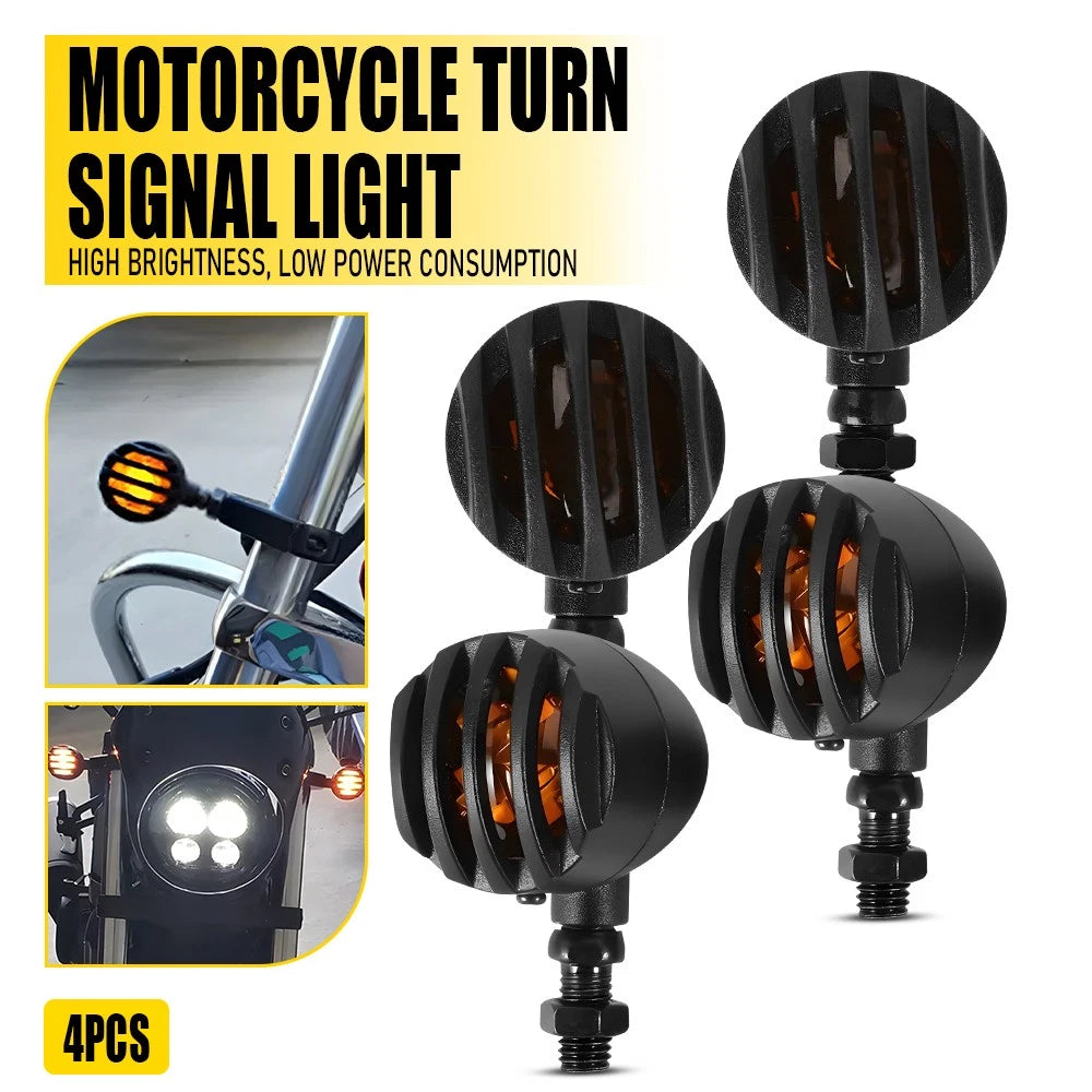 Set of 4 Motorcycle Turn Signal Indicators for Honda Shadow VLX 600 (1997–2007)