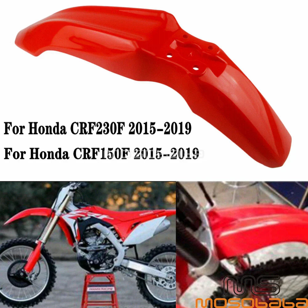 Red Front Fender Cover for 2015-2019 Honda CRF150F CRF230F Mud Guard