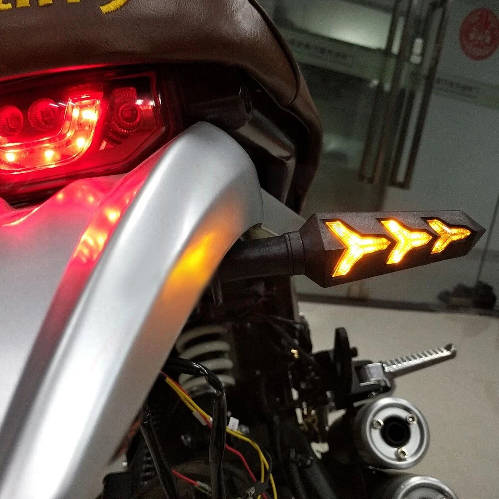 4X Amber 12LED Turn Signal Tail Light Blinker for Dirt Bikes