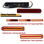 3X Sequential Red LED Brake Tail Foglight Kit for Toyota FJ Cruiser (2007–2014)