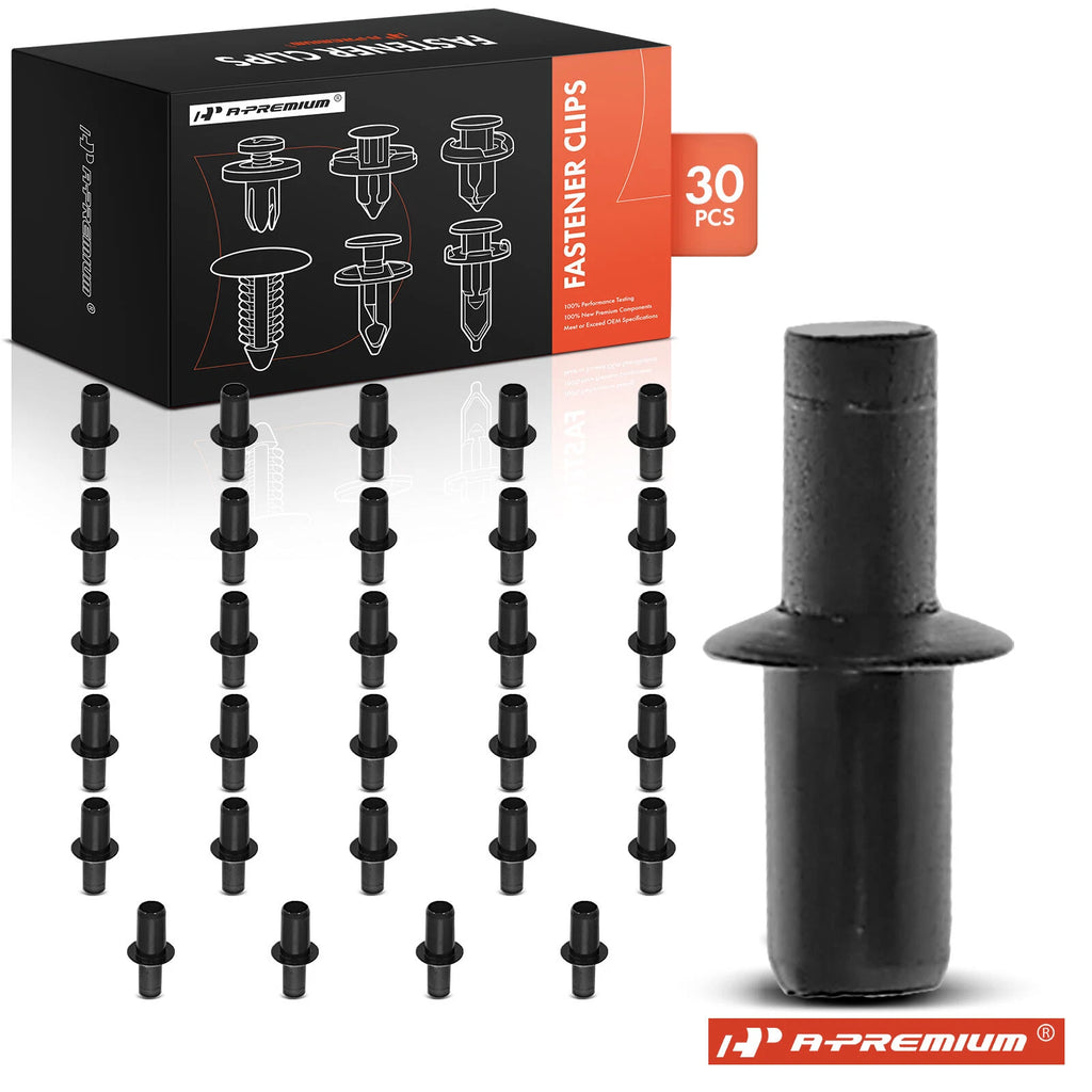 30Pcs 6mm Nylon Trim Clip Retainers for Mercedes (2005–On)
