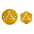 Brake & Clutch Cap Kit - Gold for Ducati Streetfighter V2 V4 Hyper 950 1100 SP