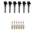 Set of 6 NGK COP Ignition Coils & Iridium IX Spark Plugs for Mazda 6 (2003–2008)