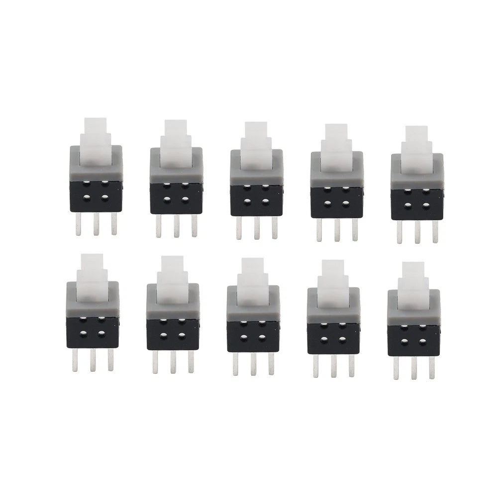 Set of 10 Tactile Push Button Switch 6 Pin 5.8x5.8x10mm
