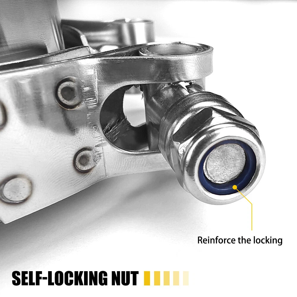 Set of 4 Stainless Steel V-Band Bolt Clamp Kit for Turbo V-band