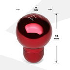 5-Speed Manual Transmission Aluminum Round Ball Shift Knob for Universal (48mm)
