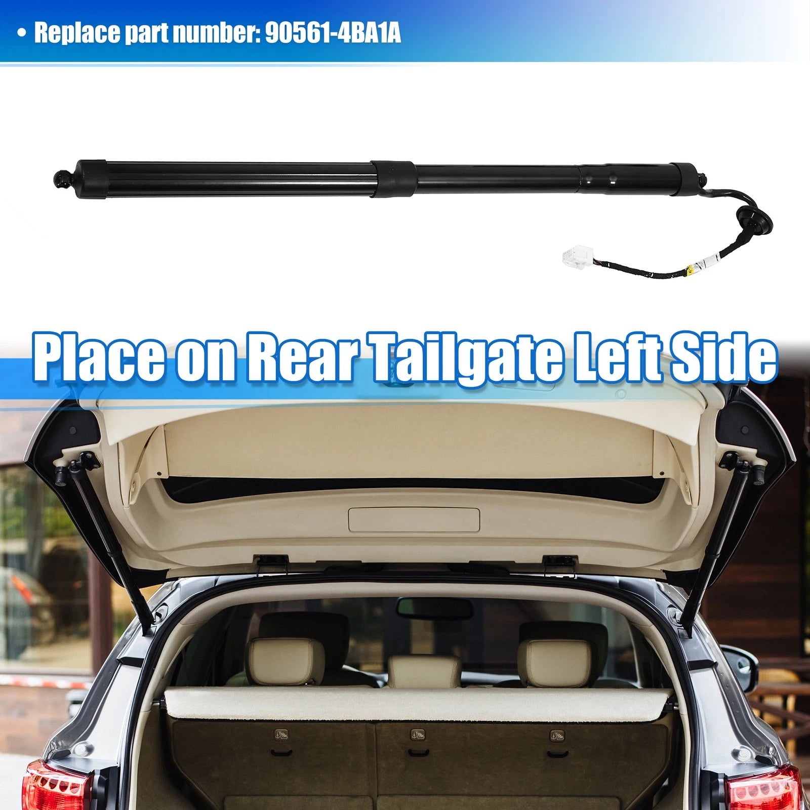 Rear Left Tailgate Lift Support for Nissan Rogue (2014–2019) 90561-4BA1A