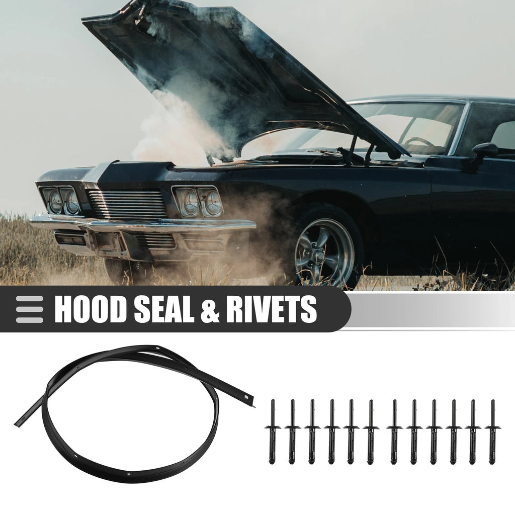 Front Bumper Hood Seal with Rivets 68051392AB for Dodge Challenger (2008–2023)