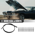 Front Bumper Hood Seal with Rivets 68051392AB for Dodge Challenger (2008–2023)