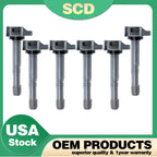 Set of 6 Ignition Coils for Honda CR-V 2.4L, Acura TLX, ILX, Accord 2.0L (2015–2020)