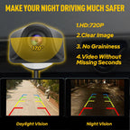 Backup Camera for Car (170° HD, Waterproof)