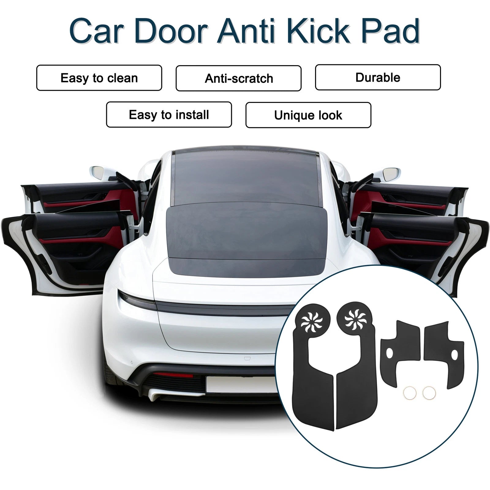 Set of 1 Car Door Anti Kick Pad Sticker Protector for Toyota FJ Cruiser (2007–2014)