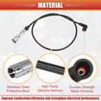 9 Pcs Spark Plug Wire Ignition Coil Cable No. 1161501219 for Mercedes-Benz 380 (1982–1985)