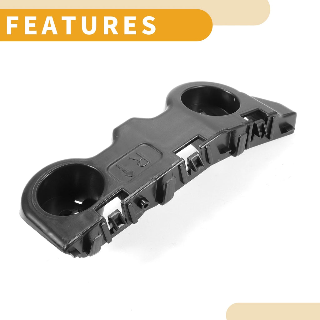 RH Front Bumper Support Bracket for Nissan Kicks (2018–2019) 1 Pc Black ABS
