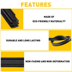 Set of 4 Rubber Frameless Windshield Wiper Blade Refills for Universal (28in)