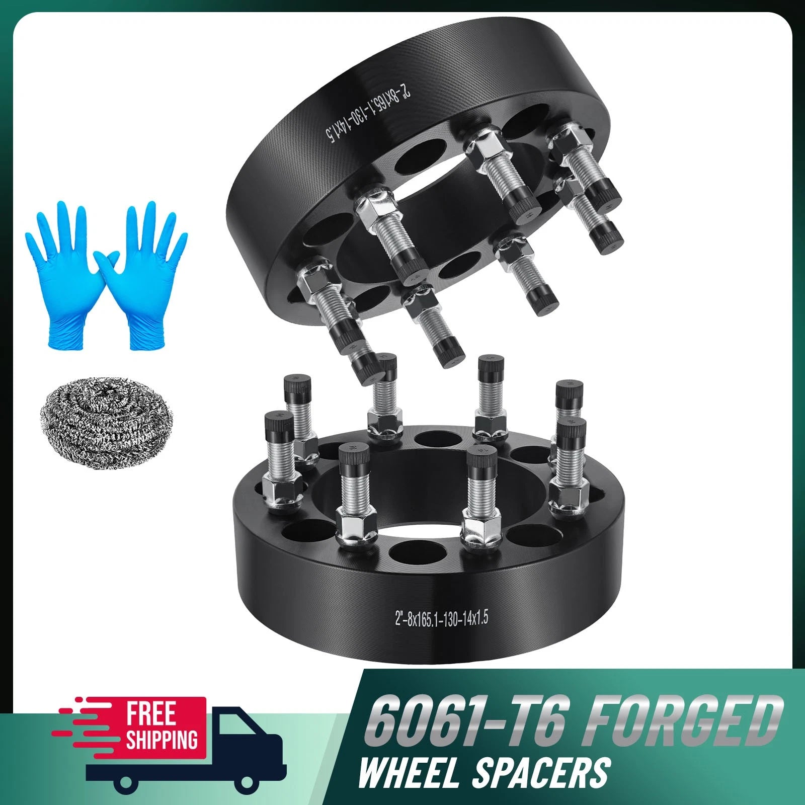 2X 2 Inch Wheel Spacers 8x6.5 for Nissan NV2500 (2012–2014)