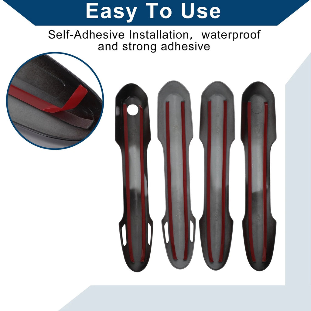 Car Door Handle Cover Trim for Toyota RAV4 (2019–2024) Black