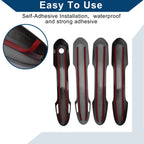 Car Door Handle Cover Trim for Toyota RAV4 (2019–2024) Black