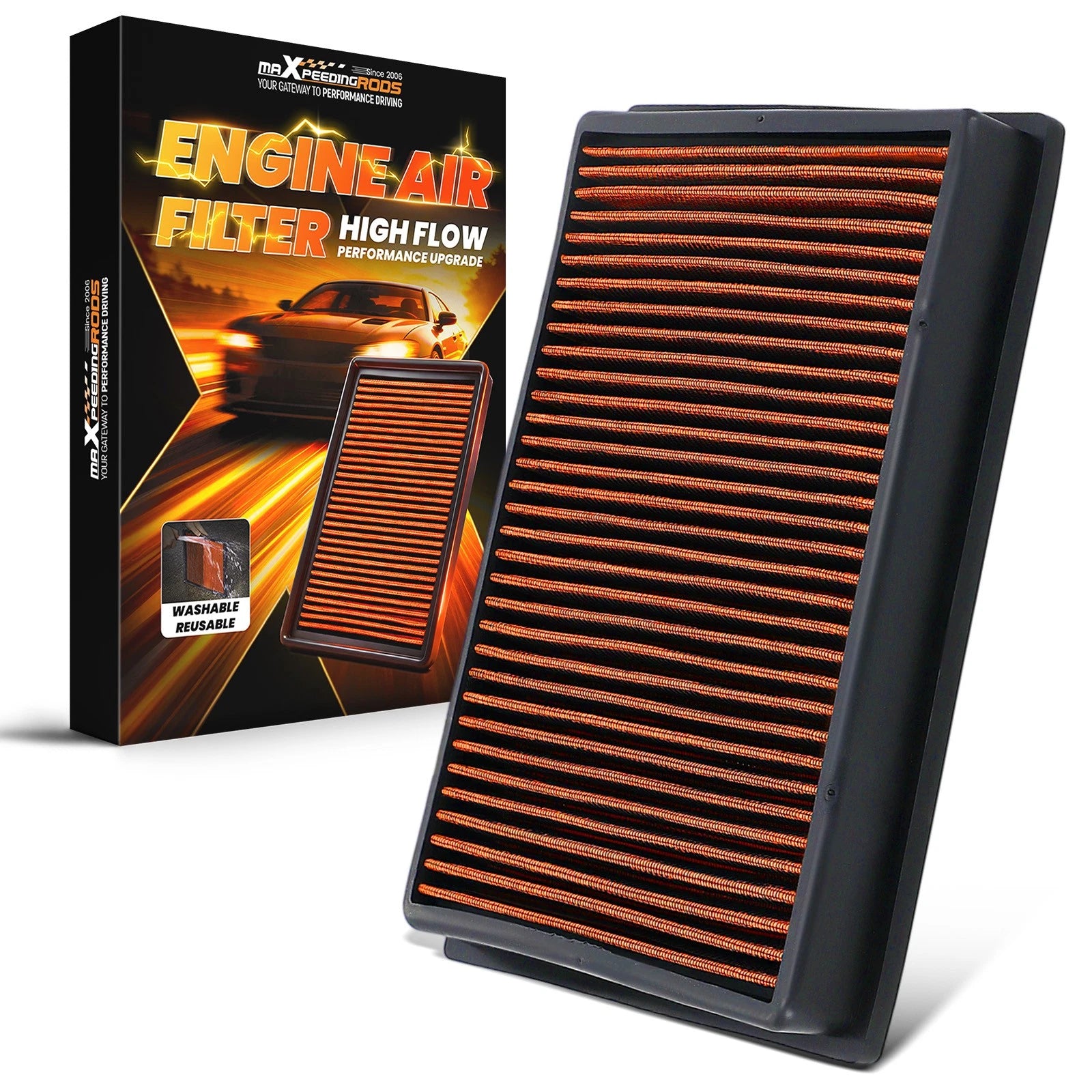 Engine Air Filter Element for Toyota 4Runner Lexus GX460 (2003–2023) 1780138050 1780138051