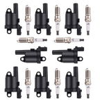 8X Ignition Coils + Spark Plugs for GMC Sierra Yukon V8 5.3L 6.2L (2014–2019)