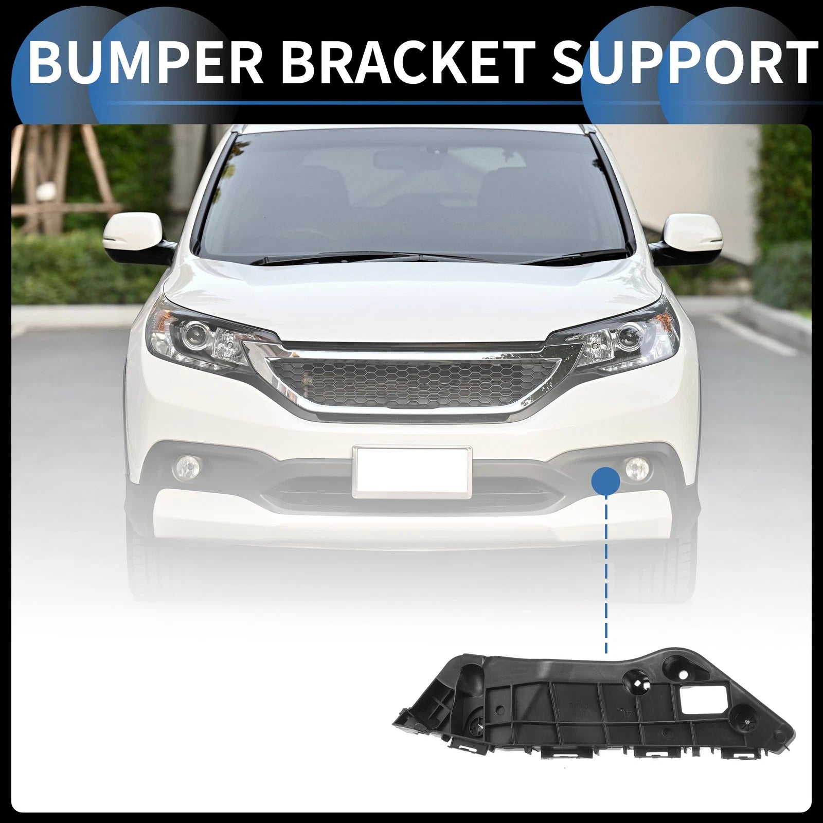 1pc Left Front Bumper Retainer Bracket No. 525360R030 for Toyota RAV4 (2013–2018)