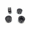 Black Grooved Bolt Toppers Caps for Harley Twin Cam Dyna Softail Road King (1999–2017)
