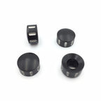 Black Grooved Bolt Toppers Caps for Harley Twin Cam Dyna Softail Road King (1999–2017)