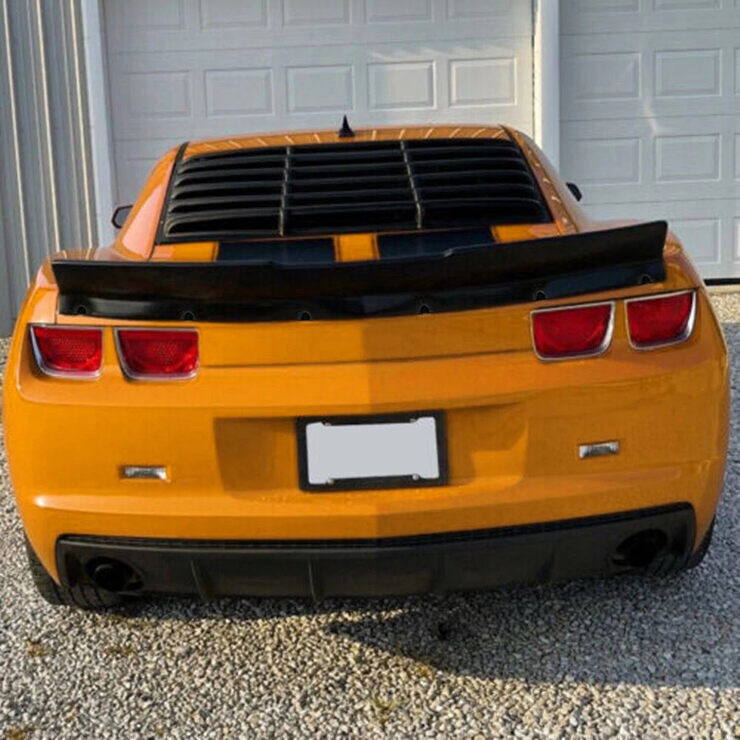 Rear Duckbill Trunk Spoiler for Chevrolet Camaro (2010–2013) Unpainted Black