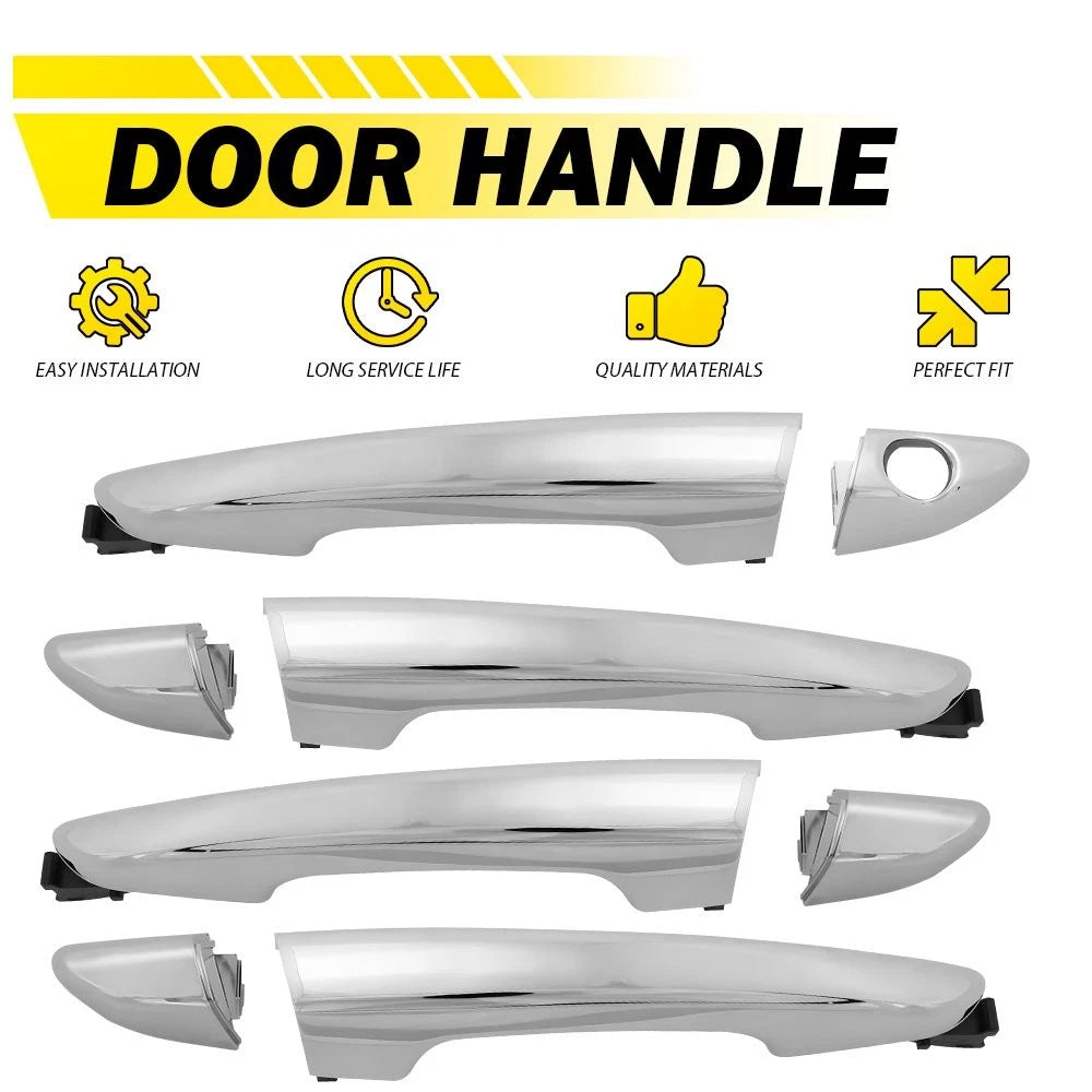 Set of 4 Exterior Door Handles for Hyundai Sonata (2015–2019)