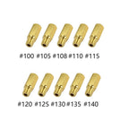10pcs Carburetor Main Jet for PWK PE OKO CVK (#100-#140)
