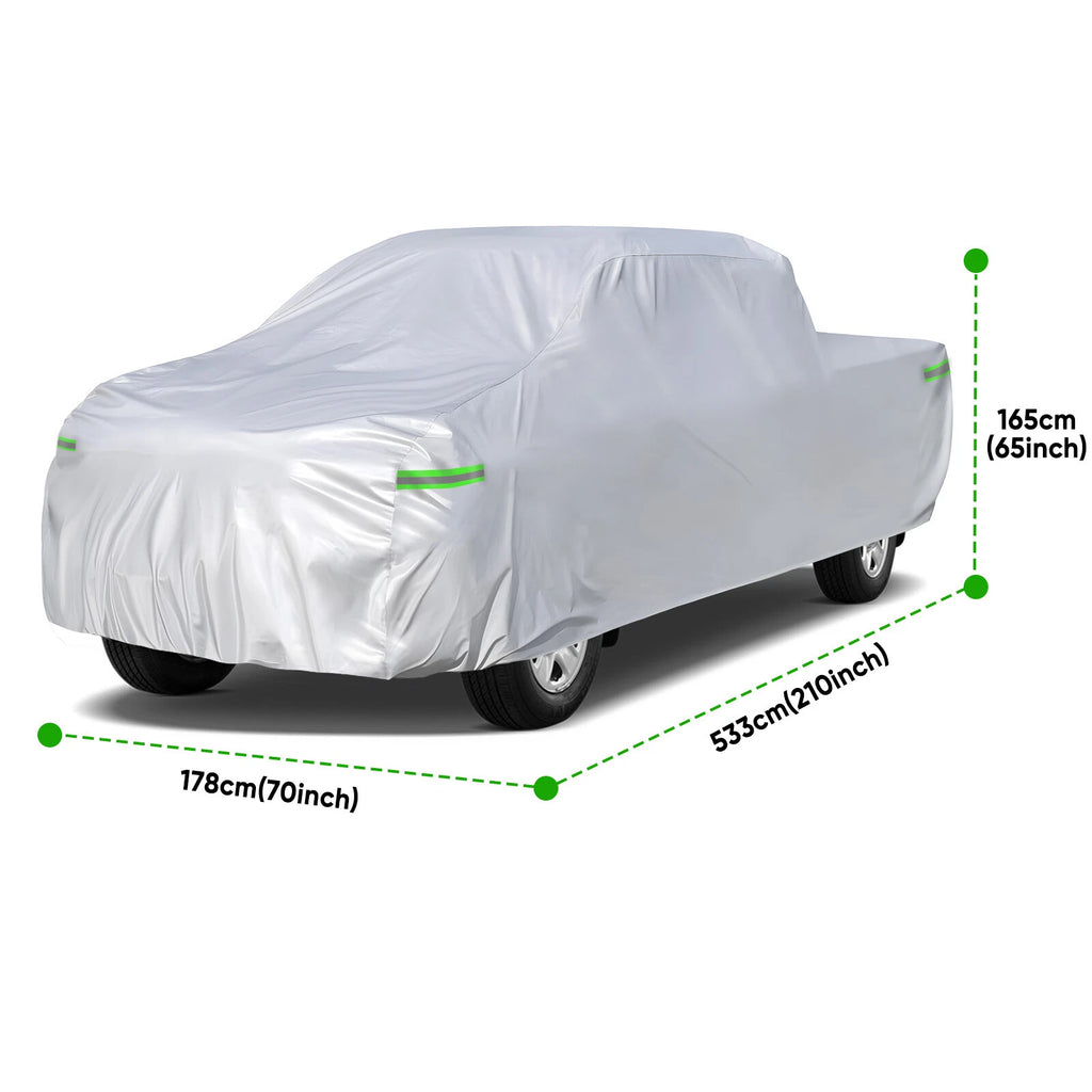 Full Pickup Truck Car Cover for All Weather Protection (Fits 210")