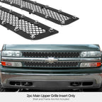Upper Black Mesh Grille for Chevy Silverado 1500/2500 (1999-2002)