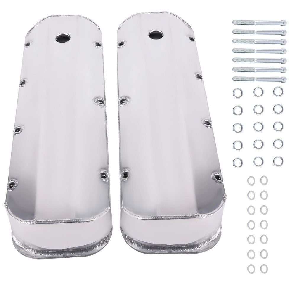 Fabricated Aluminum Valve Covers for Big Block Chevy 427 (1965–2002)