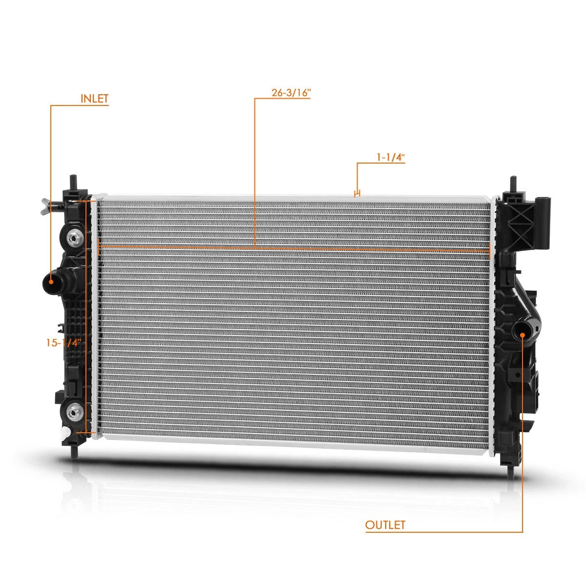 Aluminum Radiator DPI-13509 for Buick Cascada (2016–2019) & Chevy Cruze Limited (2014–2016)