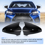 Black Wing Mirror Cap Cover for Lexus IS200t IS300 IS350 (2013–2020)
