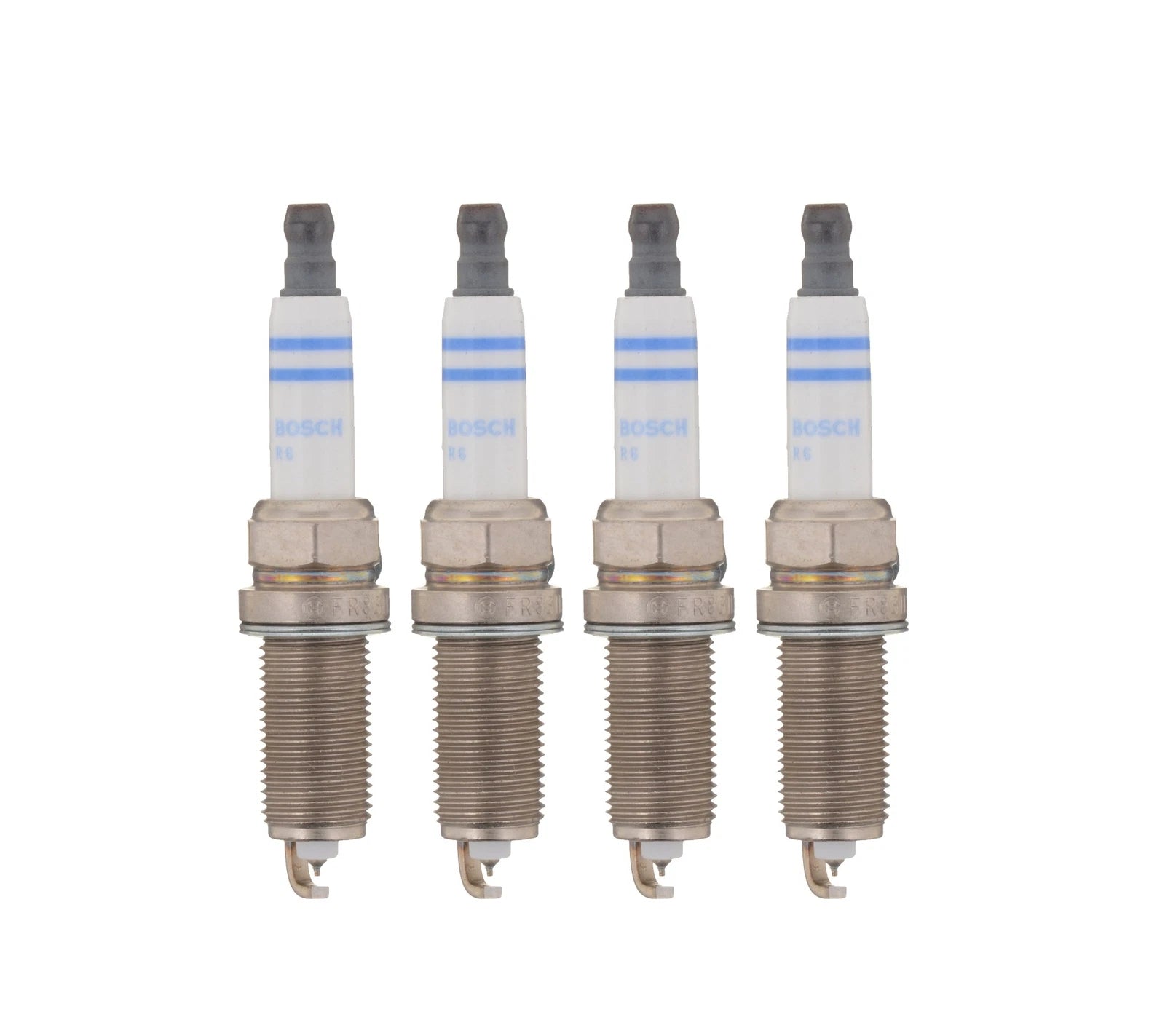 Set of 4 Bosch Double Iridium Spark Plugs for Dodge Ram Fiat (1.4–6.4)