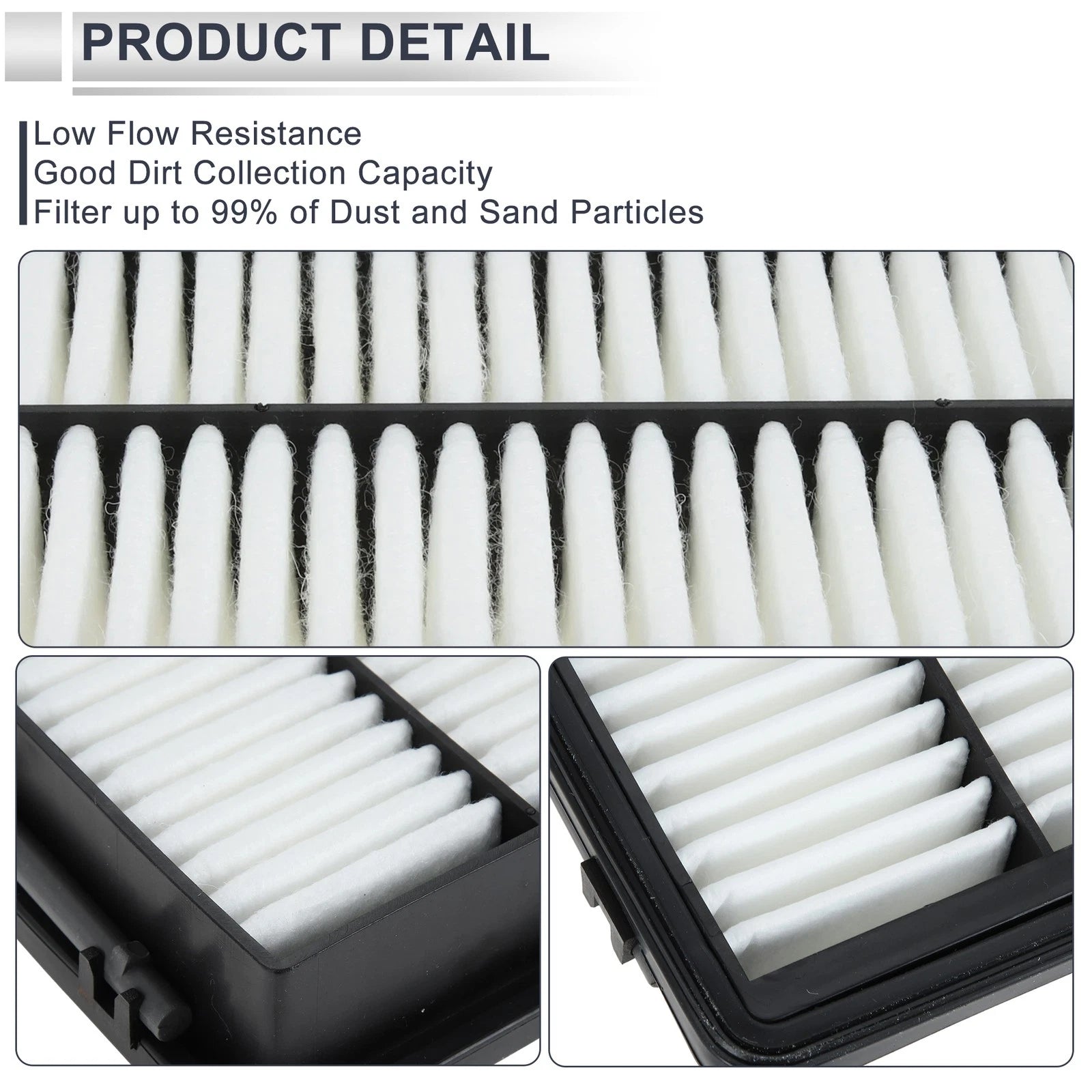 Car Air Filter No.C28040 for Hyundai Tucson TL TLE (2015–2020) 1 Pc