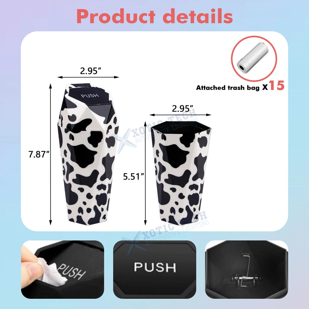 Luxury Automatic Trash Can for Car Front or Rear Cup Holder (2024-2024)