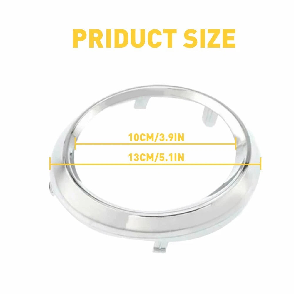Set of 2 Chrome Trim Rings for Toyota Sienna (2011–2017) Fog Light Bezel